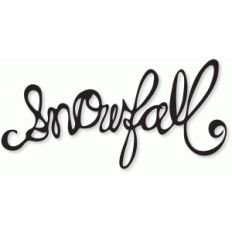 handwritten 'snowfall'