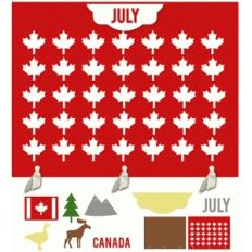 my life calendar page—july canada