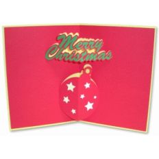 christmas ornament pop-up card