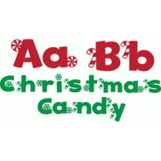 christmas candy font