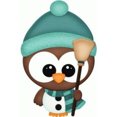 owl dressed as snowman pnc
