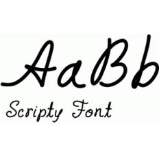 scripty font