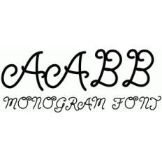 monogram font