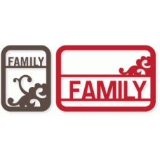 'family' flourish cards