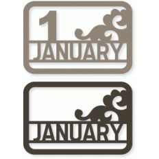 january flourish card