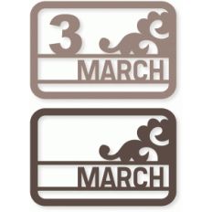 march flourish card