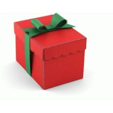rectangle gift box with bow