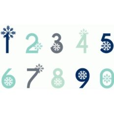 snowflake monogram numbers