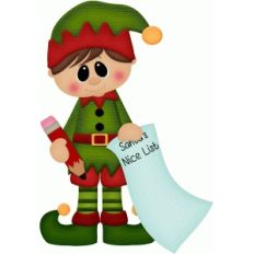 elf w santas list boy