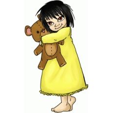 girl with teddy