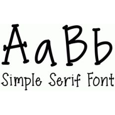 simple serif