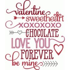 valentine words
