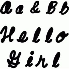hello girl font