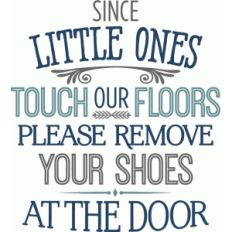little ones - remove shoes phrase
