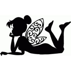 reclining fairy silhouette