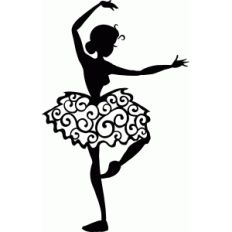 fancy ballerina silhouette