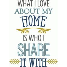what i love about home phrase