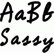 sassy font