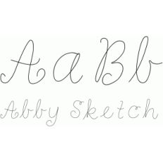 abby sketch font