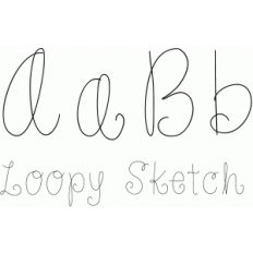 loopy sketch font