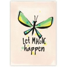 let magic happen watercolor butterfly