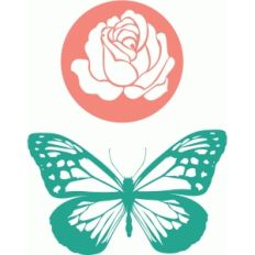 butterfly &amp; rose