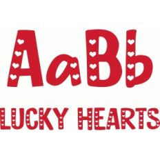 lucky hearts font