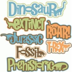 dinosaur word set