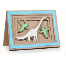 dinosaur shadow box card