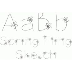 spring fling sketch font