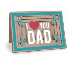 i love you dad shadow box card