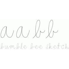 bumble bee sketch font