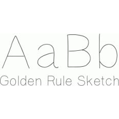 golden rule sketch font