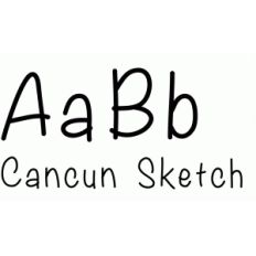 cancun sketch font
