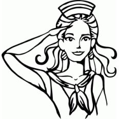 retro sailor girl