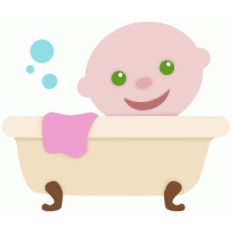 baby in bath tub