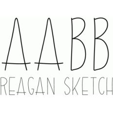 reagan sketch font