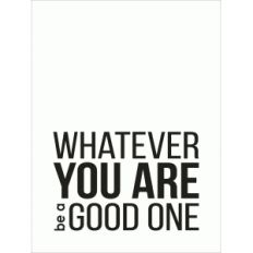 whatever you are 3x4 quote card
