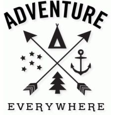 'adventure everywhere' word art