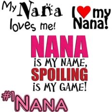 nana phrases - set of 4