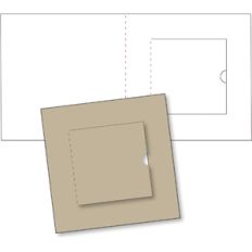 square card base w/flap