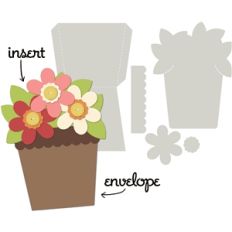 card kit flower pot