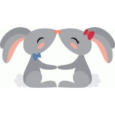 kissing bunnies