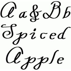 spiced apple font