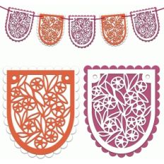 summer hedgerow bunting garland flags