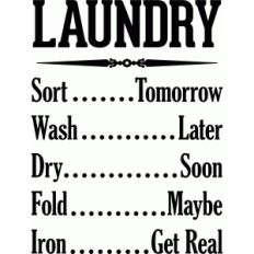 laundry schedule