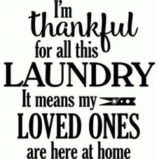thankful for laundry