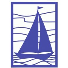 sailing boat card