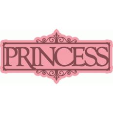 flourish label - princess