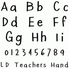 ld teacher's hand